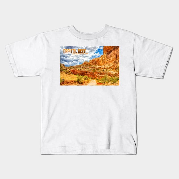 Capitol Reef National Park Kids T-Shirt by Gestalt Imagery